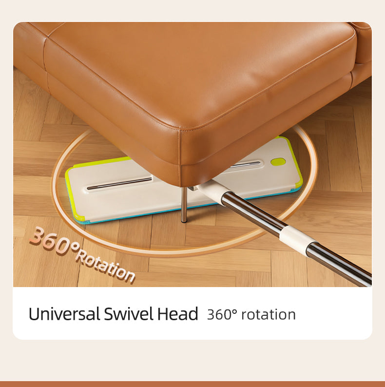 SM002-36 Rectangle Spring Mop Flat Mop Separate Clean & Dirty Water, Wet and Dry Use,2 Microfiber Pads, 3L Water for Whole House Floor Cleaning Hands Free Shipping