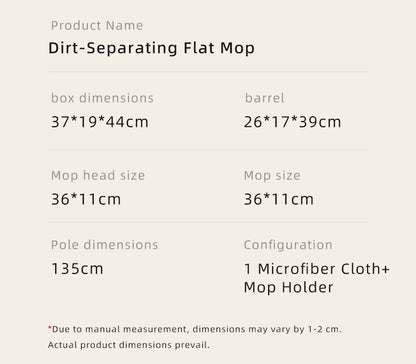 SM002-36 Rectangle Spring Mop Flat Mop Separate Clean & Dirty Water, Wet and Dry Use,2 Microfiber Pads, 3L Water for Whole House Floor Cleaning Hands Free Shipping