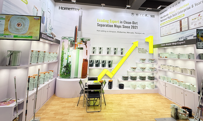 CW002T Transparent Square Mop and Bucket for Dog&Cat Pet Hair Cleaning Mop Clean&Dirty Water Separation Mop System with Detachable Reusable Mop Pad Replacement 【Free shipping】