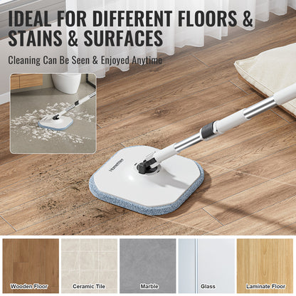 CW003-Pro Circular mop and bucket, especially suitable for dog and cat pet hair cleaning mop cleaning and dirty water separation mop system, detachable and reusable mop pad replacement 【free shiping】