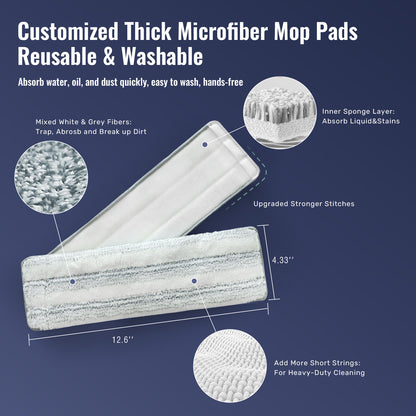 Mop Refills for SM002-32T Transparent Flat Mop