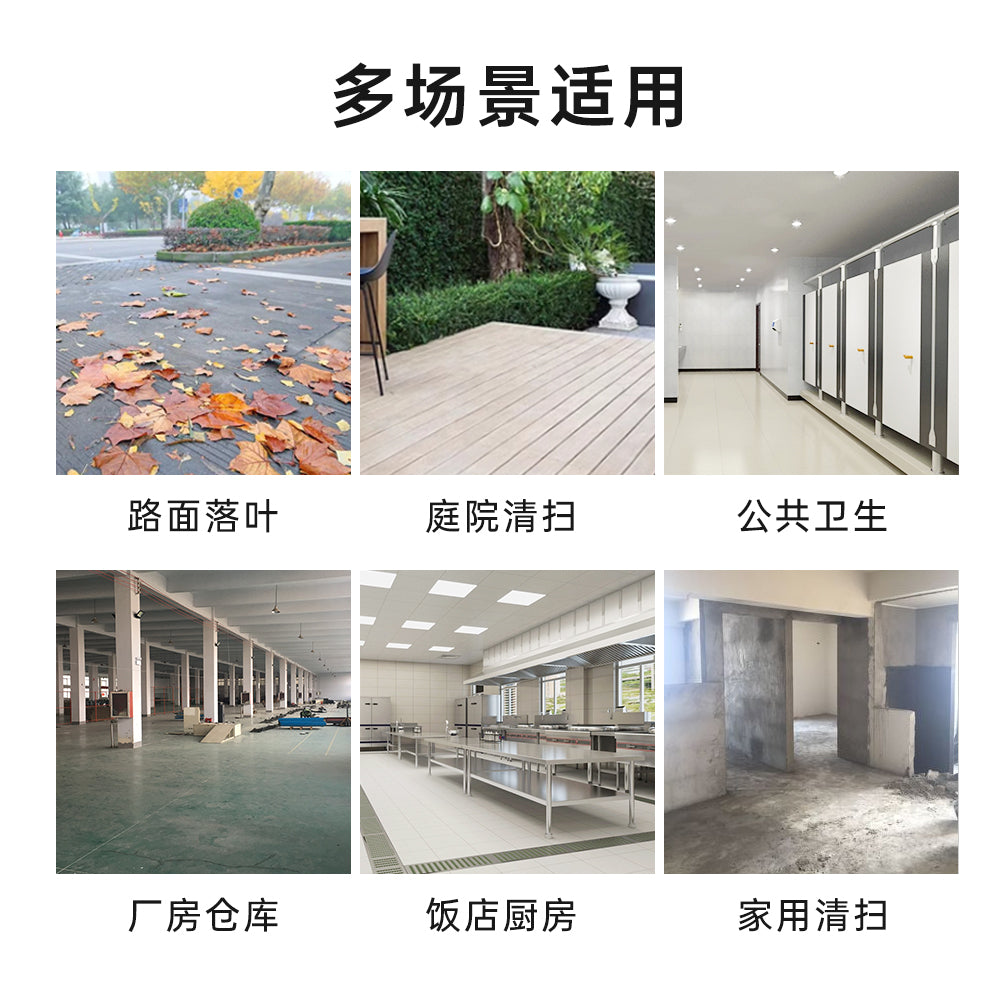 TSD200 Heavy-Duty Broom Outdoor Commercial for Courtyard Garage Lobby Mall Market Floor Home Kitchen Room Office Pet Hair Rubbish 54Inch